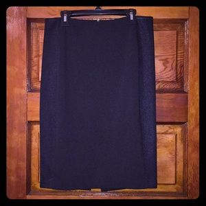 T Tahari Pencil Skirt with Mesh Panels Size 4